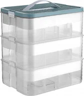 Pojemniki na zabawki - Pan i Pani Gadżet Pojemnik Pudełko Na Klocki Zabawki Organizer Do Przechowywania - miniaturka - grafika 1