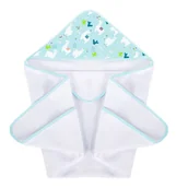 Okrycia kąpielowe dla dzieci - Okrycie kąpielowe Lamy 100x100 cm bawełniane z kapturem miękkie chłonne dla niemowląt dzieci urocze prezent - miniaturka - grafika 1