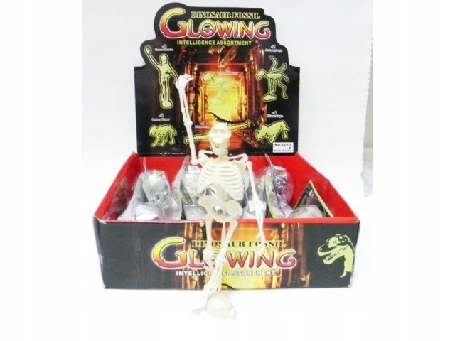 puzzle fluorescyjne dinozaury 12 szt