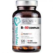 MyVita SILVER 100% Witamina B-50 Complex MAX 120kaps. 21PRJWIBE2