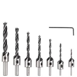 Wiertła do drewna z pogłębiaczem 3-10mm 7sztuk FALON-TECH - Wiertła - miniaturka - grafika 3