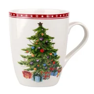 Ozdoby bożonarodzeniowe - Kubek baryłka świąteczna choinka dekorowany color box c, 300 ml - miniaturka - grafika 1