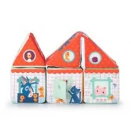 Zabawki sensoryczne - Lilliputiens Zestaw 5 miękkich klocków wielofunkcyjnych Stodoła Farma 12m+ - miniaturka - grafika 1