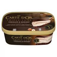 Lody i desery lodowe - Carte D'Or Triple Luxe Lody o smaku orzechów laskowych z sosem o smaku mlecznej czekolady 650 ml - miniaturka - grafika 1