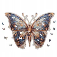 Puzzle - PUZZLE DREWNIANE DUŻY MOTYL 300 elementów trudne puzzle XXL - miniaturka - grafika 1