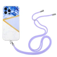 Etui i futerały do telefonów - Etui König Design kompatybilne z Apple iPhone 13 Pro Max - plastikowe etui na telefon komórkowy z łańcuszkiem - Etui na telefon komórkowy fioletowe - miniaturka - grafika 1