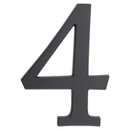 Akcesoria do drzwi - Cyfra aluminiowa "4" 190 mm grafit - miniaturka - grafika 1