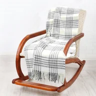 Koce - Koc Z Wełny Nowozelandzkiej 150X200 Krata Nz0702 - miniaturka - grafika 1