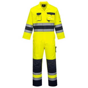 PORTWEST TX55 KOMBINEZON OSTRZEGAWCZY NANTES; ŻÓŁTY/GRANATOWY - Odzież robocza - miniaturka - grafika 1