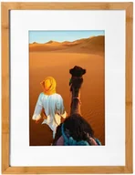 Ramki na zdjęcia - Ramka drewniana bambusowa 30x40 passepartout 20x30 - miniaturka - grafika 1