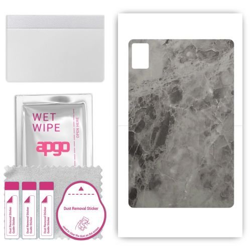 folia naklejka skórka strukturalna na TYŁ do Teclast P40S - Marmur Czarny - apgo SKINS