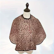 Peleryny fryzjerskie - TEMU Wysokiej Jakości Peleryna z Wzorem Lamparcim i Regulowanym Paskiem na Szyję dla Makijażystów, Profesjonalne Stylizowanie i Strzyżenie Klientów, - miniaturka - grafika 1