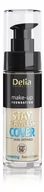 Podkłady do twarzy - DELIA Cosmetics Stay Flawless Cover Podkład kryjący 16H nr 504 Sand 30ml - miniaturka - grafika 1