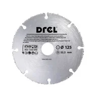 Tarcze do pił - Tarcza z węglika spiekanego do cięcia drewna z gwoździami 125 x 1,0 x 22,23 mm Drel - miniaturka - grafika 1