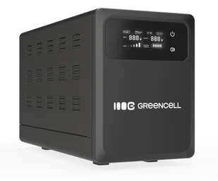 Green Cell AVR UPS 800VA 500W PowerCore 12 VDC z LCD - Zasilacze awaryjne UPS - miniaturka - grafika 1