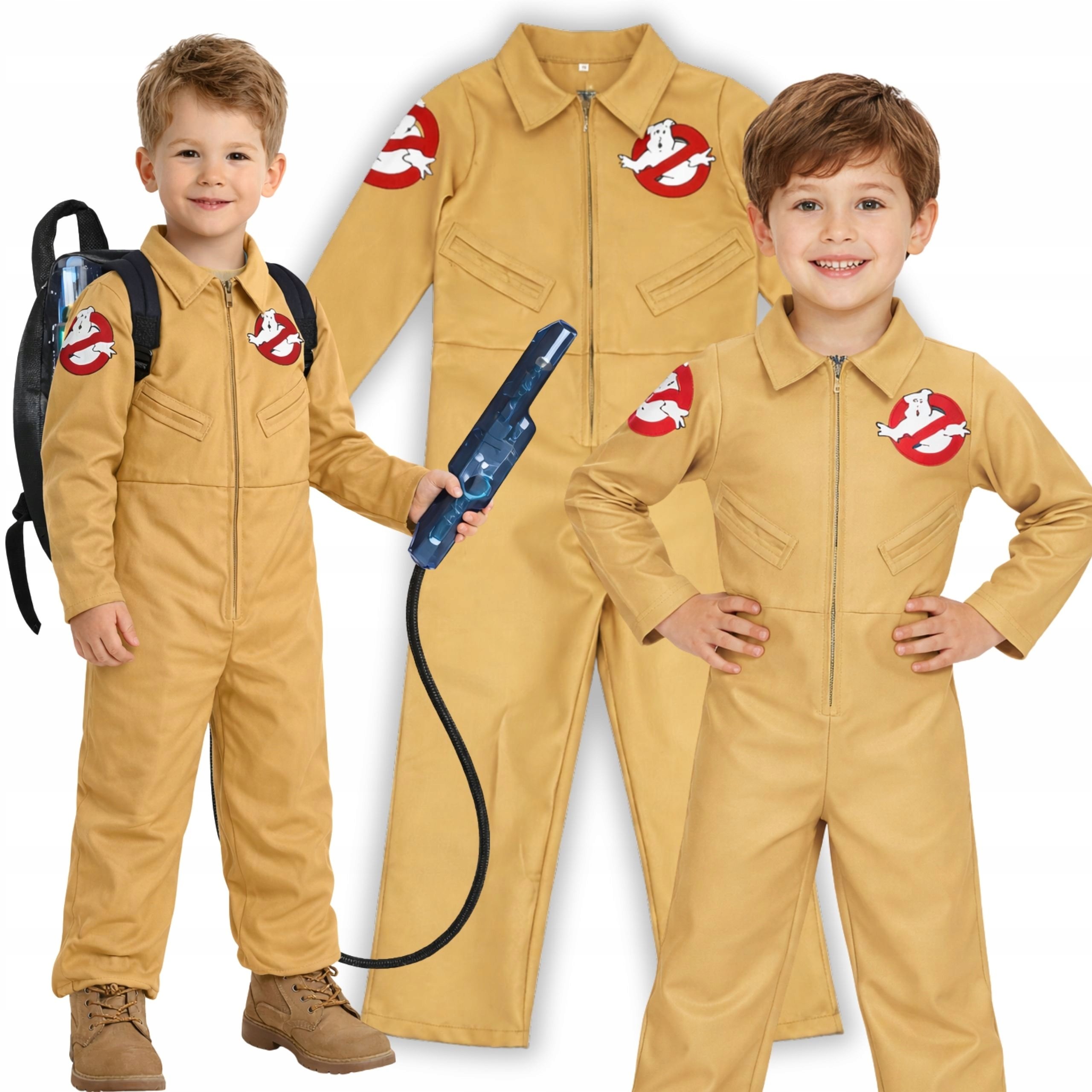 Kostium Przebranie Strój Pogromcy Duchów Kombinezon Z Plecakiem 128 134
