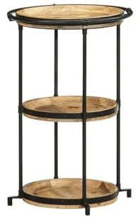 Loftowy stolik pomocniczy z litego drewna L7-W34 - Stoły i stoliki do biura - miniaturka - grafika 1