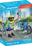 Klocki - Playmobil Action Heroes 71732 Rowerowy Patrol Policji - miniaturka - grafika 1