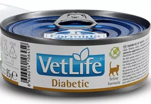 VET LIFE NATURAL DIET CAT DIABETIC 85 GR - Mokra karma dla kotów - miniaturka - grafika 1