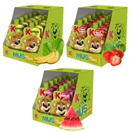 Koncentraty warzywne, przeciery - Kubuś Mus 100% Mix 3 smaków musów owocowych 100 g x 36 sztuk - miniaturka - grafika 1
