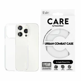 Etui CARE by PanzerGlass Urban Combat Case na iPhone 15 Pro - przezroczyste - Etui i futerały do telefonów - miniaturka - grafika 1