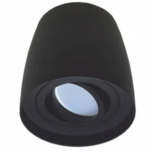 Lampa Sufitowa Tuba Czarna na żarówkę 1x GU10 Led Regulowana Ruchoma - Oprawy, klosze i abażury - miniaturka - grafika 1