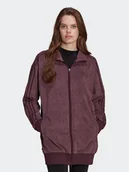 Bluzy damskie - adidas Bluza adicolor Classics HM1688 Bordowy Loose Fit - miniaturka - grafika 1