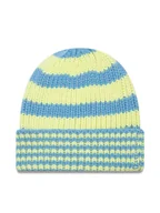 Czapki damskie - New Era Czapka Stripe Knit Bean 60565458 Niebieski - miniaturka - grafika 1