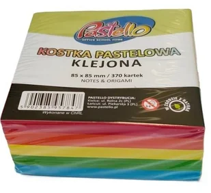 Kostka klejona 85x85mm 370 kartek kolorowa - Etykiety samoprzylepne i bloki etykiet - miniaturka - grafika 1