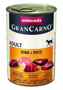 Animonda Grancarno Adult Dog smak: Wołowina + Indyk 400g - Mokra karma dla psów - miniaturka - grafika 1