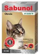 Suplementy i witaminy dla kotów - Sabunol Obroża przeciw pchłom dla kota odblaskowa 35cm - miniaturka - grafika 1