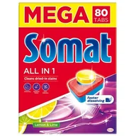Środki do zmywarek - Somat Tabletki Do Zmywarki All In 1 Mega 80 Lemon - miniaturka - grafika 1