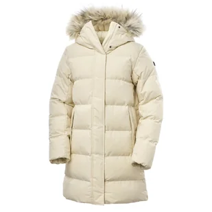 Damski Płaszcz pikowany zimowy HELLY HANSEN W BLOSSOM PUFFY PARKA 53624_034 – Beżowy - Płaszcze damskie - miniaturka - grafika 1