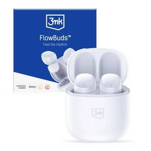 3mk FlowBuds białe - Słuchawki - miniaturka - grafika 1
