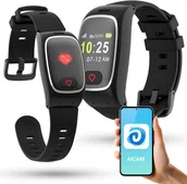 Smartband - Bransoletka 4G Lokalizator GPS Opaska Seniora SOS Pomiar Pulsu Temperatury - miniaturka - grafika 1