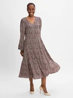 Sukienki - soyaconcept Sukienka damska -Ilya Kobiety wiskoza lila|wielokolorowy wzorzysty, S - soyaconcept® - miniaturka - grafika 1