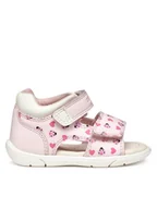 Buty dla dziewczynek - Geox Sandały B Sandal Zapito B556FC 000BC C8175 Różowy - miniaturka - grafika 1