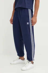 adidas Originals spodnie męskie kolor granatowy wzorzyste IZ2489 - Spodnie męskie - miniaturka - grafika 1
