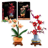 Klocki - LEGO Botanicals Kwiatowy Prezent Klocki Zestaw Kwiat Śliwy i Orchidea Walentynki - miniaturka - grafika 1