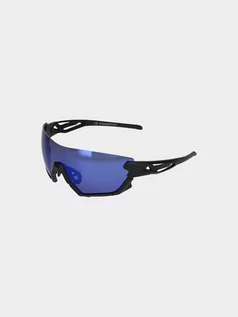 Okulary sportowe - 4F, Okulary rowerowe z polaryzacją, 4FSS23ASPSU004-33S, Niebieski - grafika 1