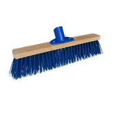 Miotły, szufle, mopy - Szczotka budowlana na kij z gwintem, włos PCV 300 mm Blue Dolphin - miniaturka - grafika 1
