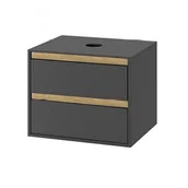 Szafki łazienkowe - EXCELLENT TUTO 80 SZARY/DĄB SZAFKA POD UMYWALKĘ NABLATOWĄ MLEX.0104.800.GRBL USZKODZONA - miniaturka - grafika 1