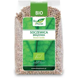 Bio Planet SERIA ZIELONA SOCZEWICA BRĄZOWA BIO 500 g - - Ziarna i nasiona roślin strączkowych - miniaturka - grafika 1