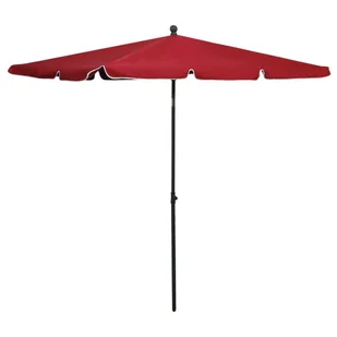 vidaXL Parasol ogrodowy na słupku, 210x140 cm, bordowy vidaXL - Parasole ogrodowe - miniaturka - grafika 2