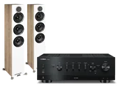 Zestawy stereo - Yamaha R-N800A (czarny) + Debut Reference F5 (biały) - miniaturka - grafika 1