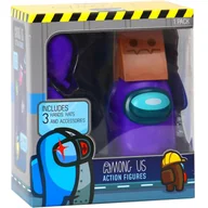 Figurki dla dzieci - AMONG US EJECTED EDITION FIGURKA CREWMATE GUARDIAN ANGEL FIOLETOWY 12cm - miniaturka - grafika 1