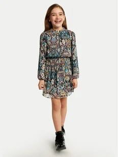 Mayoral Sukienka codzienna 7981 Kolorowy Regular Fit - Sukienki i spódniczki dla dziewczynek - miniaturka - grafika 1