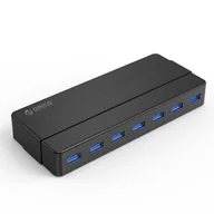 Złącza, przejściówki, adaptery - Hub rozdzielacz H7928-U3-V1 7x USB-A - czarny ORICO - miniaturka - grafika 1