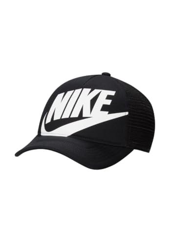 Nike FB5363-010 K NK Rise cap S CB TRKR Czapka z daszkiem Unisex Dziecko Czarny/Biały Rozmiar 1SIZE
