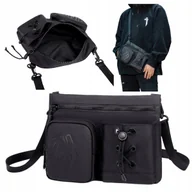 Torebki damskie - Torebka listonoszka czarna elegancka wodoodporna na ramię miejska modna i uniwersalna 3 l Arctic Hunter K00535Black - miniaturka - grafika 1